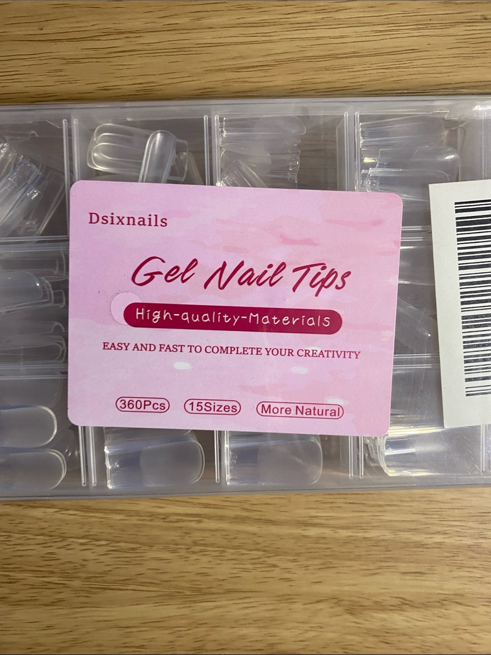 Clear Gel Nail Tips - 360 PCS, 15 Sizes - Picture 2 of 4